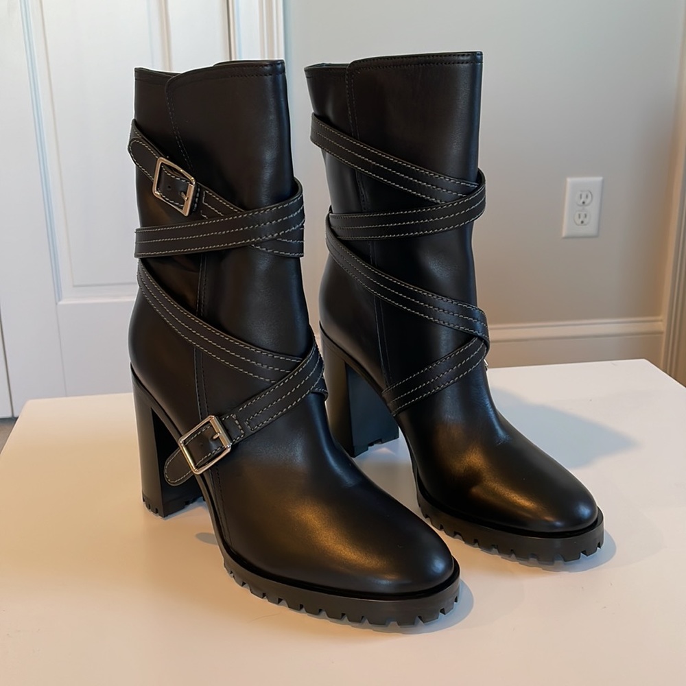 Gianvito Rossi Maren calf black boots size 38, NEW